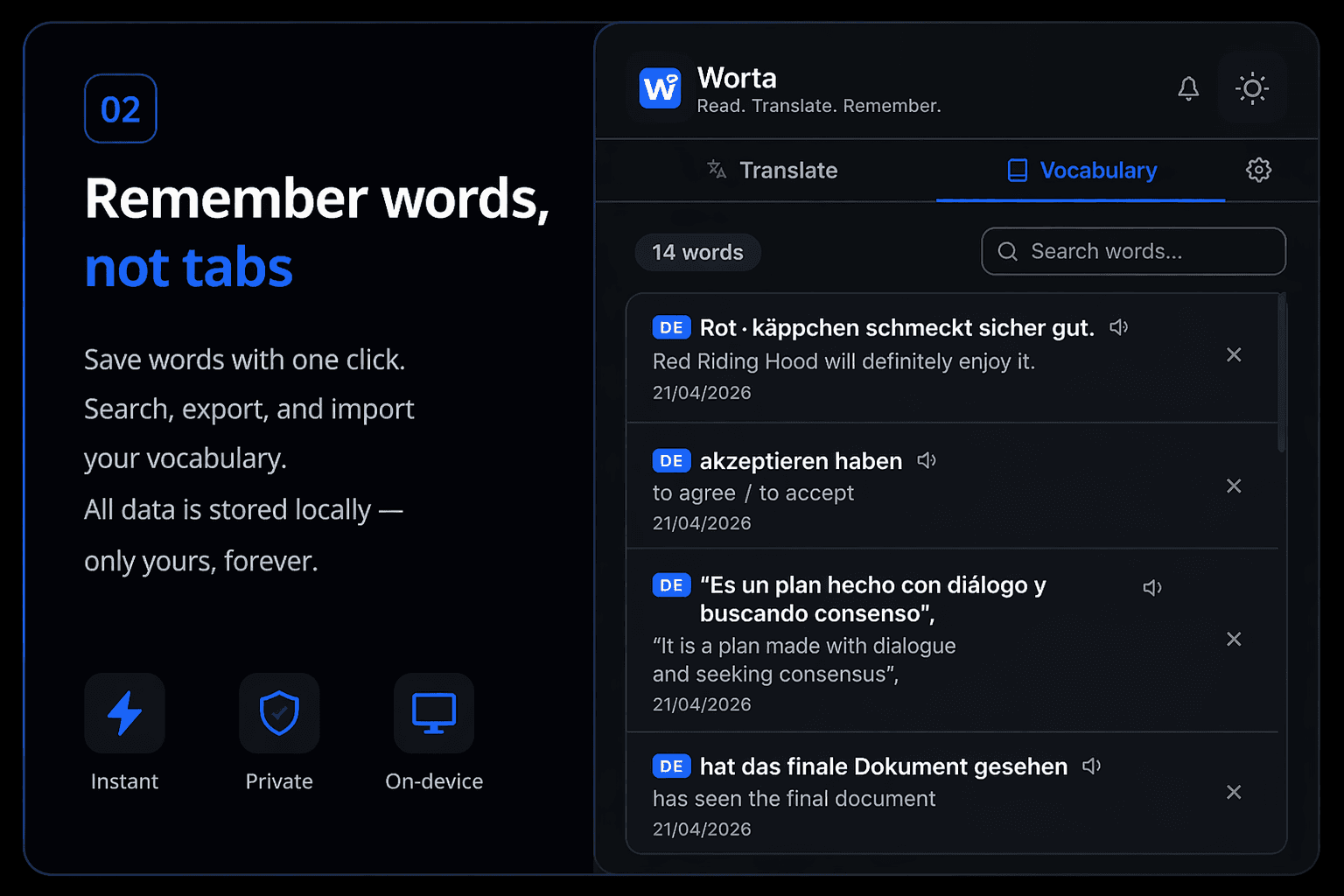 Worta promo card 2